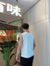 名创优品（MINISO）冰丝背心男2025新款防晒透气男士运动健身无袖坎肩t恤 白 L 晒单实拍图