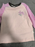 MQDMINI童装儿童长袖T恤男童打底衫女童撞色衣服 小粉兔兔浅粉 120  实拍图
