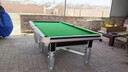 都格台球桌标准型钢库家用斯诺克商用成人球桌子中式黑八室内 9尺 银腿-【高配】-1.0钢库 实拍图