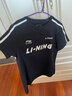 李宁短袖T恤女子夏季棉质撞色织带休闲复古足球风运动上衣 【常规版】黑色712-2 L 实拍图