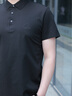 劲霸男装男士polo衫男纯色时尚休闲百搭多彩夏季短袖|FTBG2381 黑色 XL 实拍图