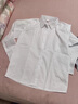 G.duck童装男童白衬衫长袖纯棉春秋薄款儿童纯色衬衣英伦风小学生校服 白色 160 (建议身高150cm 13-14岁)cm 实拍图