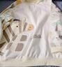 欢喜小熊 婴儿保暖卫衣春秋男童女童可爱卡通A类休闲长袖上衣宝宝外出圆领 杏色 110 （圆领无按扣） 实拍图