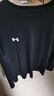 安德玛（Under Armour）男长袖T恤新款跑步健身运动上衣弹力打底衫 黑色001 XXL 实拍图