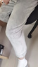 浪莎睡裤男士长裤冬季法兰绒暖暖加绒加厚珊瑚绒裤子家居裤浅灰XL 实拍图