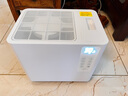 家奈日本无雾加湿器静音冷热蒸发式家用卧室客厅办公室桌面孕妇婴儿除菌智能恒湿大容量空气净化一体 白色 实拍图