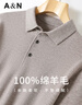 安东尼奥【100%绵羊毛】简奢商务休闲男士翻领Polo衫羊毛衫打底毛衣春秋季 实拍图