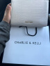 CHARLIE&KELLI CK品牌轻奢包包女包鳄鱼纹凯莉包2025新款手提斜挎包女友520礼物 米白色【京仓配送 赠品牌礼袋】 实拍图