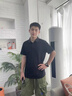 夏季清仓男士短袖polo衫纯色休闲韩版简约风男生帅气翻领T恤上衣 黑色 3XL 实拍图