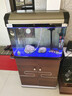 松宝中大鱼缸客厅家用落地懒人生态免换水带柜子一体自循环金鱼水族箱 80CM鱼缸(含显示屏)+木柜 实拍图