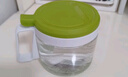 茶花调料盒圆形玻璃调味瓶家用厨房调味罐盐罐调料罐调味盒调味料带勺 450ML绿色 实拍图