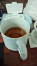 昌南茶杯 景德镇陶瓷雕刻茶水分离泡水杯带盖茶具办公室杯子 龙头兰花 实拍图