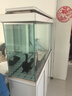 森森（SUNSUN）大型鱼缸底过滤水族箱客厅家用落地玻璃生态金鱼缸 超白隔断屏风款 1.2米长35cm宽（黑白可选） 实拍图