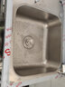 艾斯分迪不锈钢水槽厨房挡水洗菜盆洗碗洗菜池家商用水池台面一体双单槽 特厚3层-80*50*80左槽无龙头 实拍图