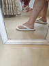 朴西居家室内女士凉拖防滑舒适一体成型浴室沙滩人字拖情侣拖鞋男士 珍珠白 超轻便，行走更无忧 38-39 实拍图