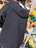 骆驼（CAMEL）三防户外休闲女装登山服运动风衣外套 J23CA6L6023B 幻影黑 S 实拍图
