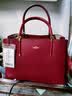 金利来女包手提包百搭通勤托特包单肩包女潮母亲节妈妈礼物 酒红 实拍图