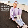 Skechers斯凯奇儿童运动鞋春夏男女童魔术贴休闲鞋中大童跑步鞋405315L 【四季款】女童-薰衣草色/LAV 37 实拍图