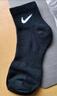 耐克(NIKE)袜子男子 速干透气篮球袜 短袜三双装SX7677-010黑XL 实拍图