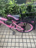 儿童自行车6-10岁7-12岁女童学生车小孩脚踏车单速变速碟刹山地车 高配粉色丨单速+后货架+大礼包 20寸【适合身高130-150cm】 实拍图