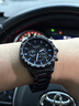 梭伦（SOLLEN）十大品牌名表手表男士全自动多功能机械表防水国表送男友生日礼物 黑面蓝钉608【加强升级版】 终身质保 实拍图