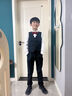 衣诺坊儿童西服马甲套装男童西装礼服演出服 黑色马甲套装 130CM 实拍图