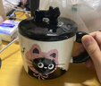 生日礼物女生可爱猫咪陶瓷马克杯带盖情侣水杯送闺蜜创意实用杯子 粉帽猫+可爱礼盒 实拍图