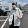OEMG春秋巴洛克潮牌衬衫男长袖春秋夏季衬衣情侣潮流外套男大码上衣服 DSA001-1-C3511白色 XL [建议125-140斤] 实拍图