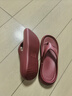 朴西夏季厚底增高人字拖鞋女士外穿踩屎感 安格拉红  39-40 实拍图