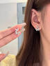 梵昇昱耳环 镂空闪锆双蝴蝶耳钉耳夹女轻奢高级感气质精致小众百搭耳饰 镂空蝴蝶【耳钉一对】 实拍图