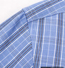 杉杉【DP免烫】长袖衬衫男士蓝色春季商务休闲纯棉衬衣 833条纹 44 实拍图