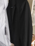 罗蒙（ROMON）西服男士小西装外套职业正装修身休闲伴郎服 黑色2XL 实拍图