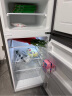 海尔（Haier）冰箱小型双开门家用小冰箱租房用冷藏冷冻两用1-2人118升小户型宿舍二门电冰箱迷你超薄办公室 118升双开门小冰箱 实拍图