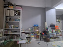 唐辑 钢制书架书柜落地学校图书馆阅览室家用档案架 白色单面五层 实拍图