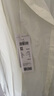 森马（Semir）长袖衬衫女中长款凉感防晒衣宽松叠穿纯色白衬衣109324105001 实拍图