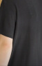 拇指白小T三代水云棉短袖纯棉T恤男白小丅百搭免烫打底衣服 黑色男款 2XL 实拍图