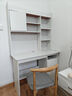 佳家林书桌书柜一体电脑桌桌子台式家用卧室小型学习桌出租屋办公写字桌 【豪华加高】暖白色100cm+牛角椅 实拍图