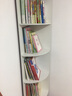 第一森林书架置物架客厅墙角储物三角形卧室转角落边角柜置物柜架子 【六层款】暖白色30*30*180cm 实拍图