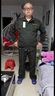 元棉 工作服套装男春秋加厚劳保服汽修电焊工防烫耐磨工地建筑工装 军绿套装 190【体重180-200斤】 实拍图