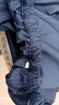 星工（XINGGONG）防静电服 分体带帽喷漆防护服无尘洁净室防尘服藏青色 XXXXL码 实拍图