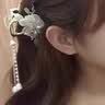 古耐发夹后脑勺2026新款高端发饰抓夹发卡生日礼物女士送女朋友鲨鱼夹 蝴蝶流苏鲨鱼夹三件套-礼盒 实拍图
