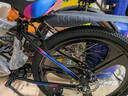 EG7山地自行车成人学生变速越野单车双减震赛车26寸青少年男女 三刀【升级减震 超强承重】炫彩 24寸24速【适合：145-165CM】 实拍图