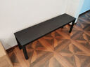 梵也家具欢叙长凳实木白蜡木黑色餐凳玄关板凳卧室床尾凳换鞋凳长条凳 哑黑色1.4m 实拍图