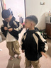 左西男童短袖t恤儿童2025新款夏季棉感半袖男孩大童打底上衣 白色 130 实拍图
