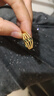 香港免税99沙金戒指女时尚百搭金叶花朵戒指镀金可调节指环送妈妈 金叶戒指女+jadjhd 实拍图