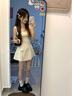 尔山集吊带连衣短裙海边度假春秋夏季新款2025纯欲透视仙女温柔波点网红 杏色波点裙M(80-100斤) 实拍图