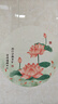 卫生间装饰画莲花净秽厕所贴画新中式客厅玄关厨房九鱼图自粘贴纸 莲花净秽 30*30CM 独立贴纸水晶画面/自带背胶 实拍图