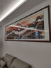 菲伦美国画山水画聚宝盆客厅装饰画办公室挂画风景靠山图书房茶室壁画 聚宝盆锦绣山川 48*118cm相纸+典雅红褐实木框 实拍图