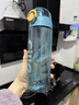 希乐水杯子男女便携运动水杯大容量健身防摔夏季直饮学生户外水壶 蓝色600ml 无规格 实拍图