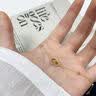 中国黄金（CHINA GOLD） 18k黄金环环相扣手链女款双环纪念老婆生日礼物情人节礼物送女友 18K金环环相扣手链【品牌礼盒】 约0.75g 实拍图